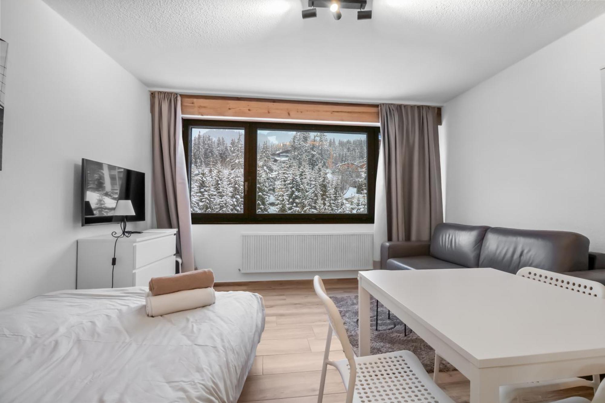Studio Cosy Au Centre De Crans-Montana Dış mekan fotoğraf